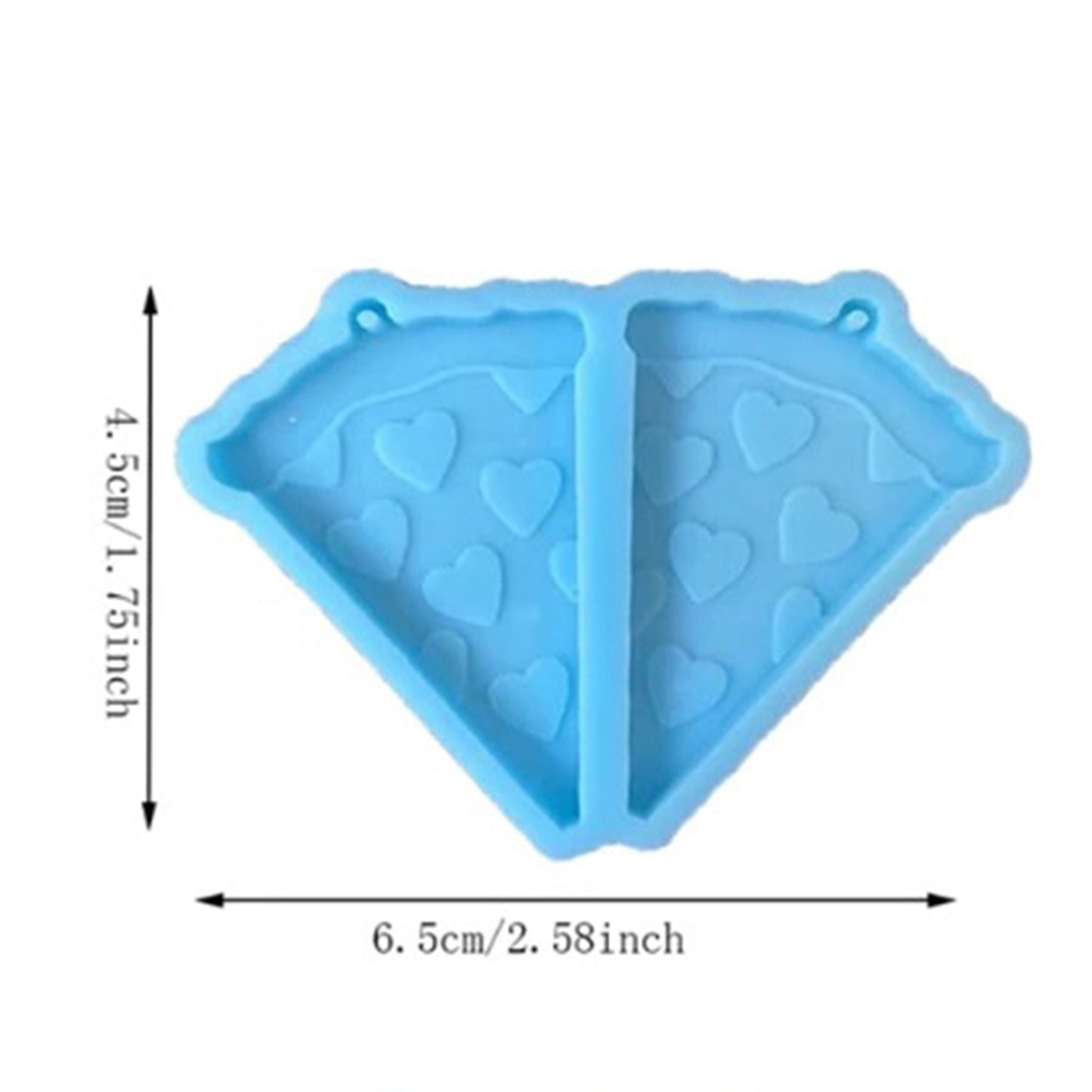 Pizza Earrings Silicone Mould, Pizza Slices Epoxy Resin Pendant Mold, Cute Pizza Earrings Mould, Food Charm DIY Craft Molds