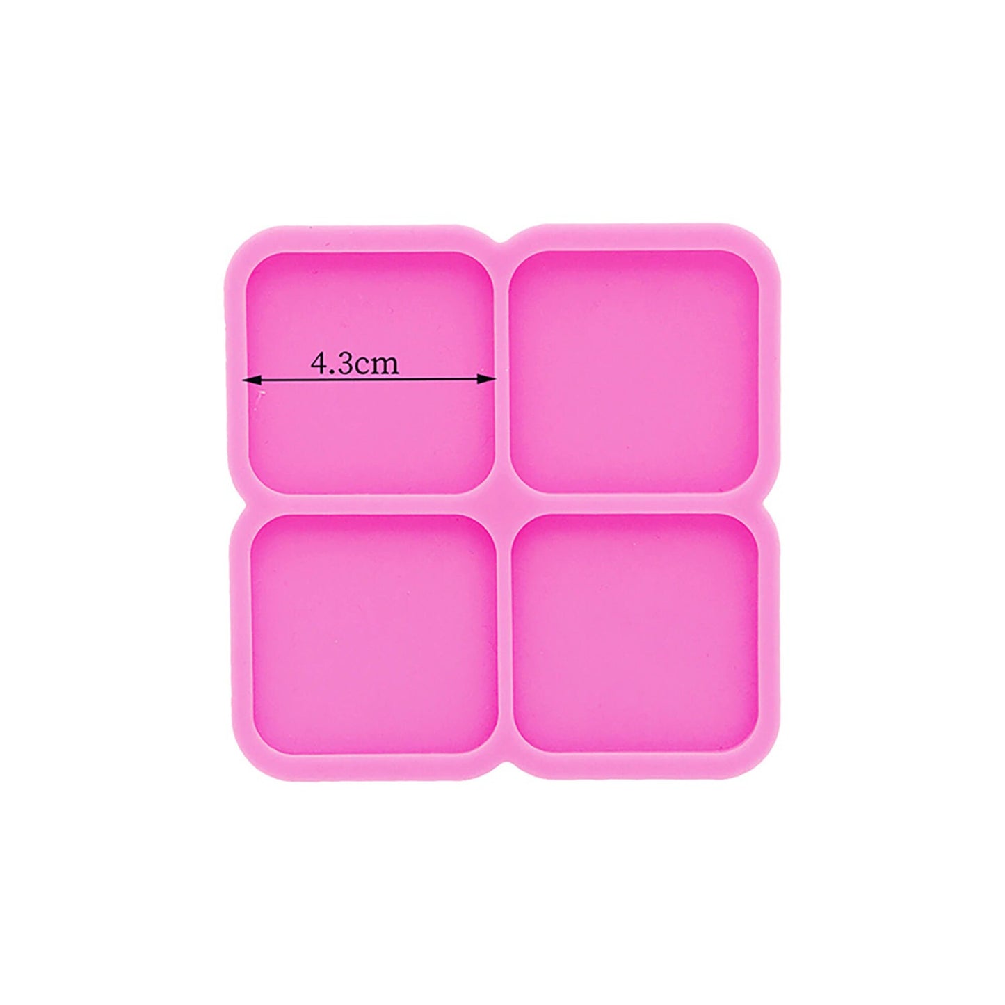 Square Shape Silicone Mould, Epoxy Resin Phone Grip Mold, Jewellery Mould, Badge Reel Mold, Resin Supplies