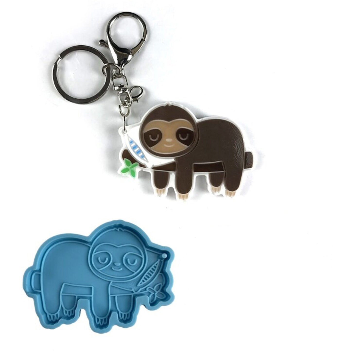 Sloth Keychain Silicone Mould, Sloth Epoxy Resin Pendant Mold, Sloth Keychain Mold, Sloths DIY Mold, Resin Supplies