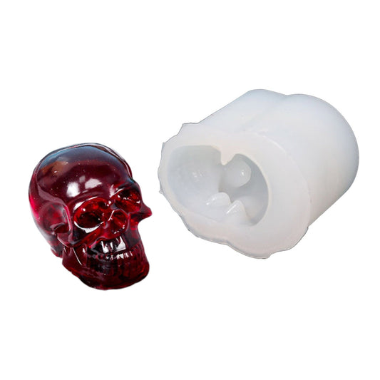 Skull Silicone Mould, Small Skull Epoxy Resin Mold, 3D Skull Pendant Mould, DIY Resin Art, Skeleton Mold, Halloween Mould, Resin Supplies