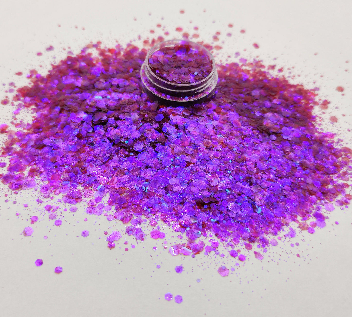 Purple Translucent Glitter Mix, Iridescent Purple Neon Pink Glitter Mix, Resin Supplies, Nail Art Glitter, Craft Supplies, Slime Supplies