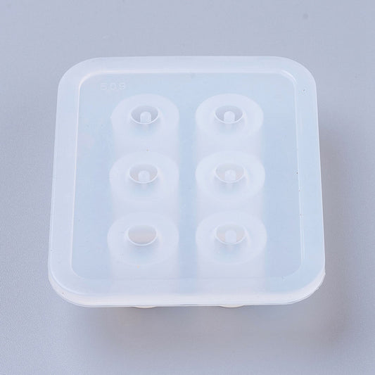 16mm Donut Beads With Holes Silicone Mould, Doughnut Beads Earring Epoxy Resin Pendant Mold, Donut Jewellery Polymer Clay Tool, UV Resin