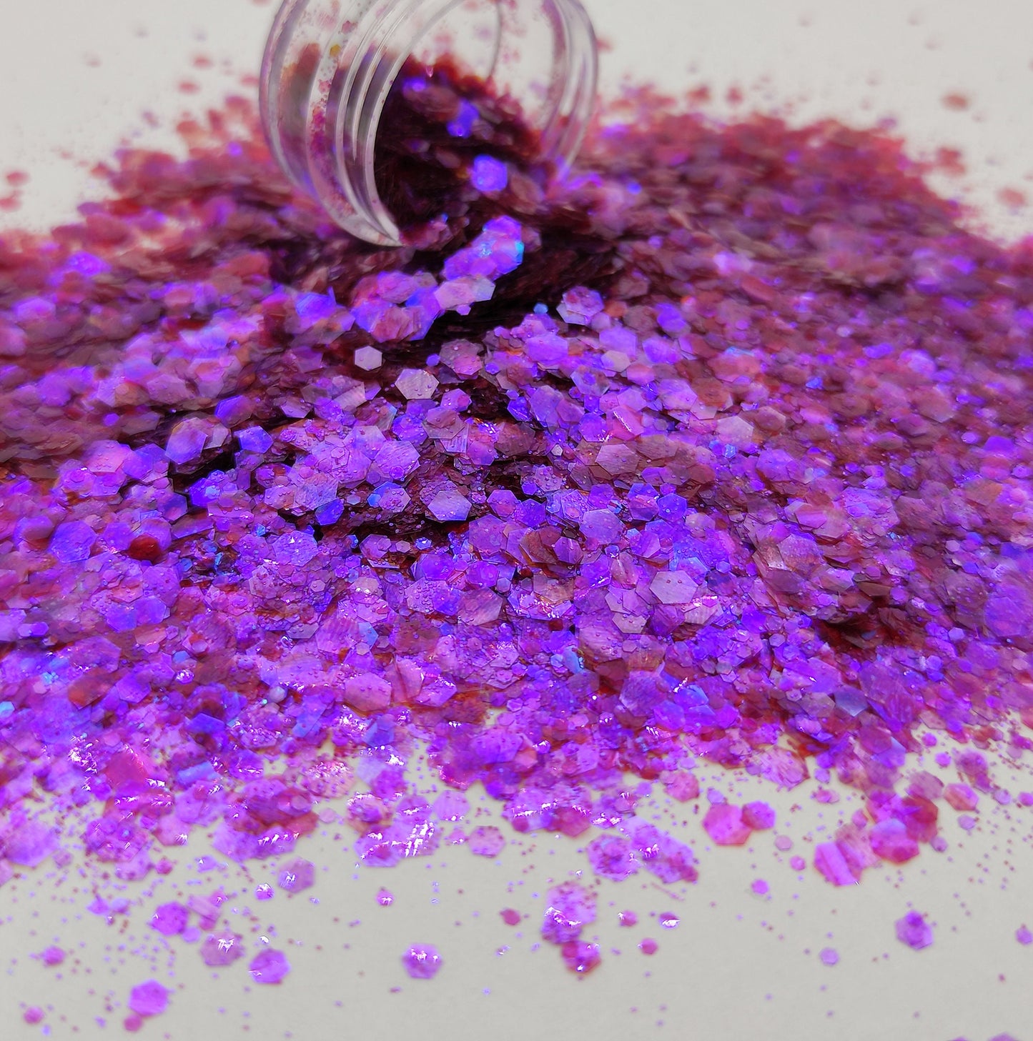 Purple Translucent Glitter Mix, Iridescent Purple Neon Pink Glitter Mix, Resin Supplies, Nail Art Glitter, Craft Supplies, Slime Supplies