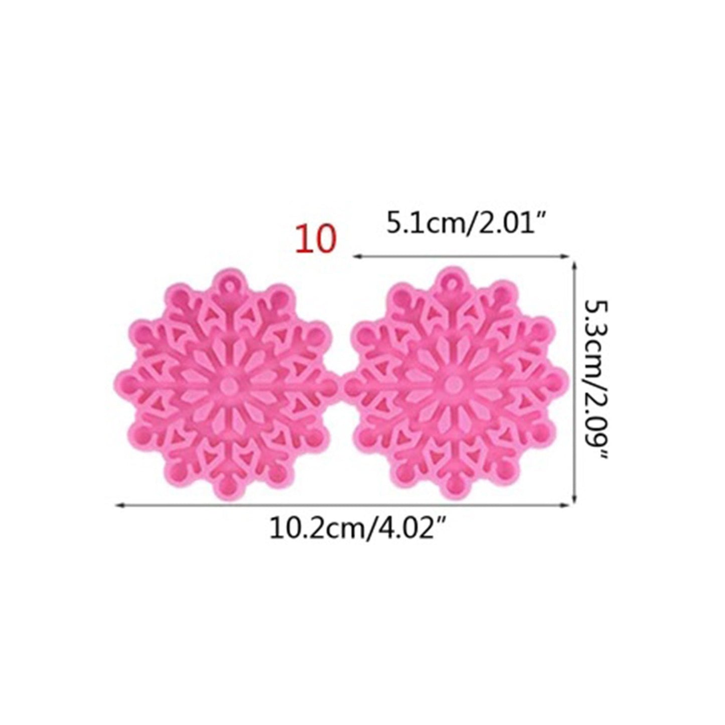 Snowflake Earring Silicone Mold, Snowflake Epoxy Resin Earring Mold, Christmas Jewellery Mould, Snowflake Winter Mold, Resin Supplies