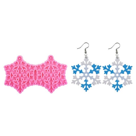 Snowflake Earring Silicone Mold, Snowflake Epoxy Resin Earring Mold, Christmas Jewellery Mould, Snowflake Winter Mold, Resin Supplies