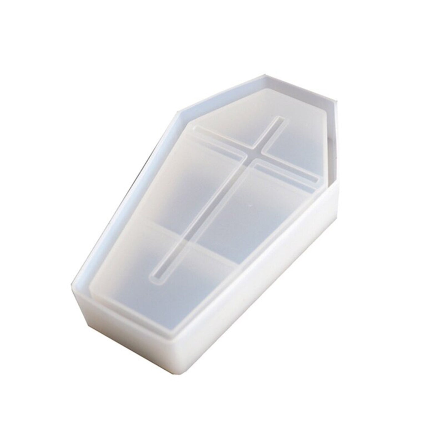 Coffin Jewellery Box with 4 Lids Silicone Mould, Trinket Box Mold, Coffin Jewelry Box Resin Mold, Halloween Mold, Spooky Mold Resin Supplies