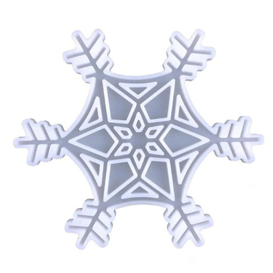 Snowflake Christmas Tree Decoration Silicone Mould, Christmas Snowflake Epoxy Resin Mold, Hanging Decoration Silicone Resin Mould
