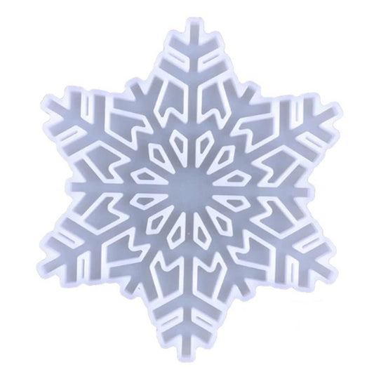 Snowflake Christmas Tree Decoration Silicone Mould, Christmas Snowflake Epoxy Resin Mold, Hanging Decoration Silicone Resin Mould
