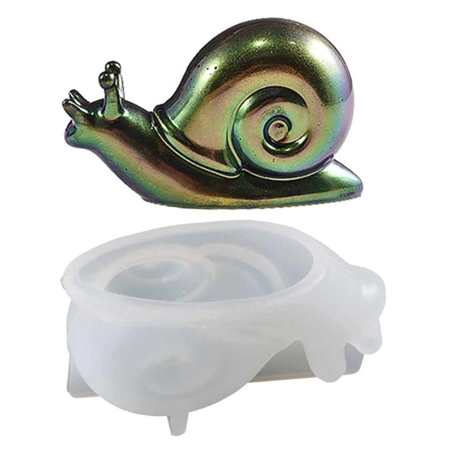 Snail Silicone Mould, 3D Snail Mold, Snail Home Decoration Mould, Resin Supplies