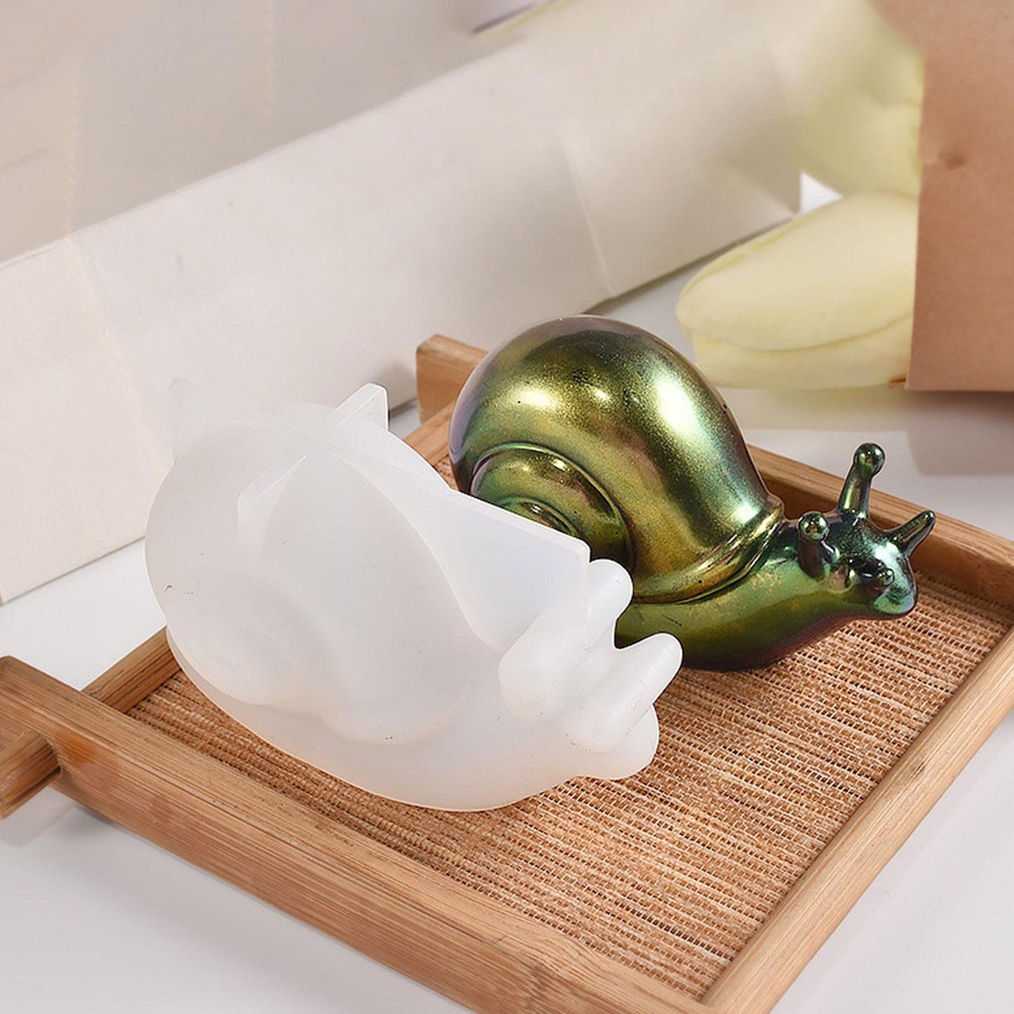 Snail Silicone Mould, 3D Snail Mold, Snail Home Decoration Mould, Resin Supplies