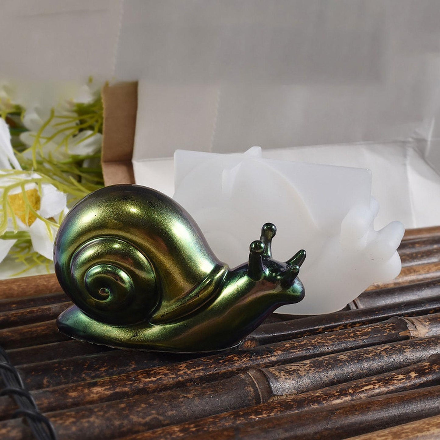 Snail Silicone Mould, 3D Snail Mold, Snail Home Decoration Mould, Resin Supplies