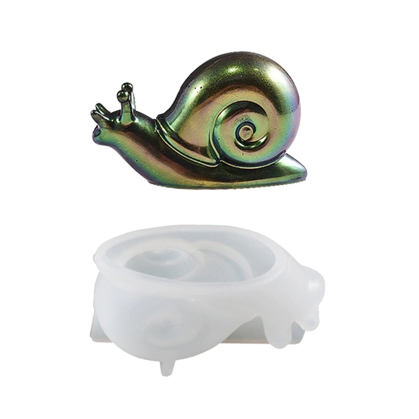 Snail Silicone Mould, 3D Snail Mold, Snail Home Decoration Mould, Resin Supplies