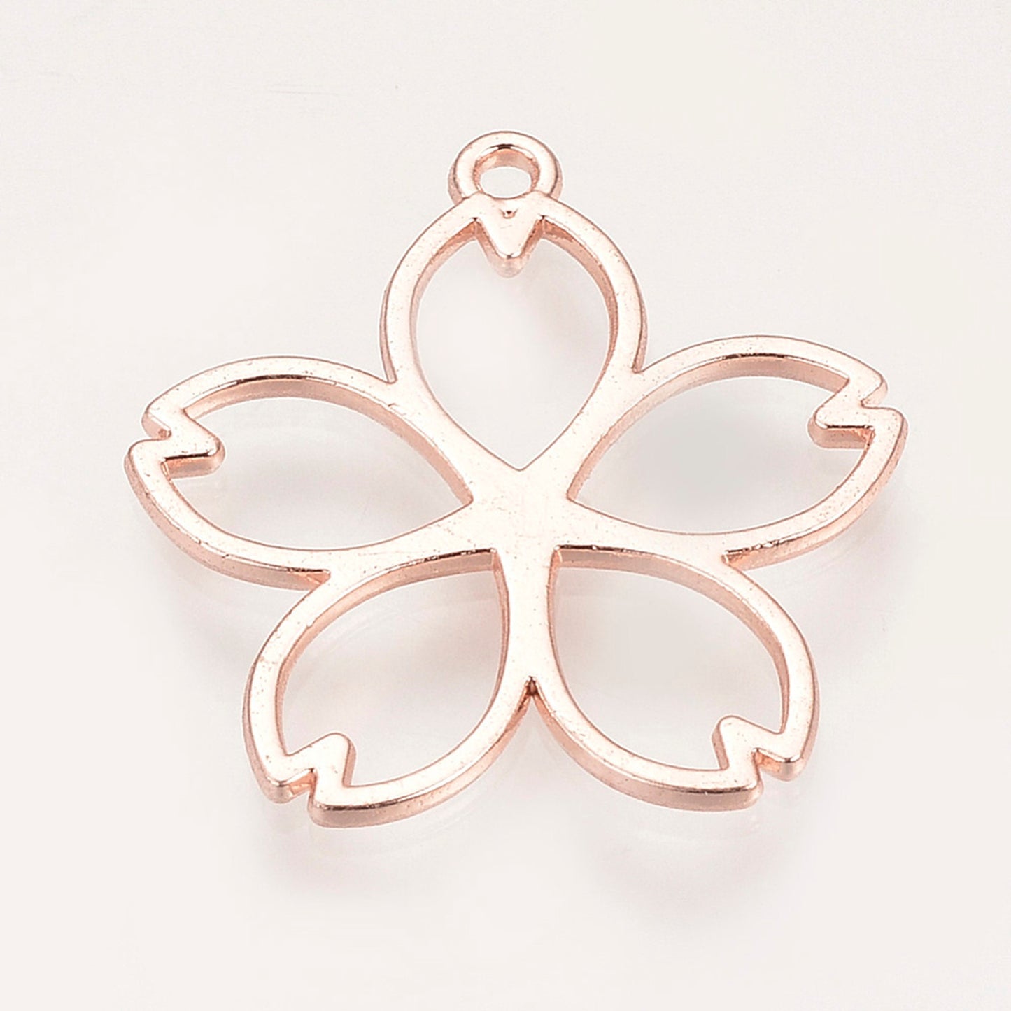 Flowers Open Back Bezel Jewellery Pendant, Sakura Flower Open Back Bezels for UV resin, Cherry blossom Earring Charms Necklace Pendants