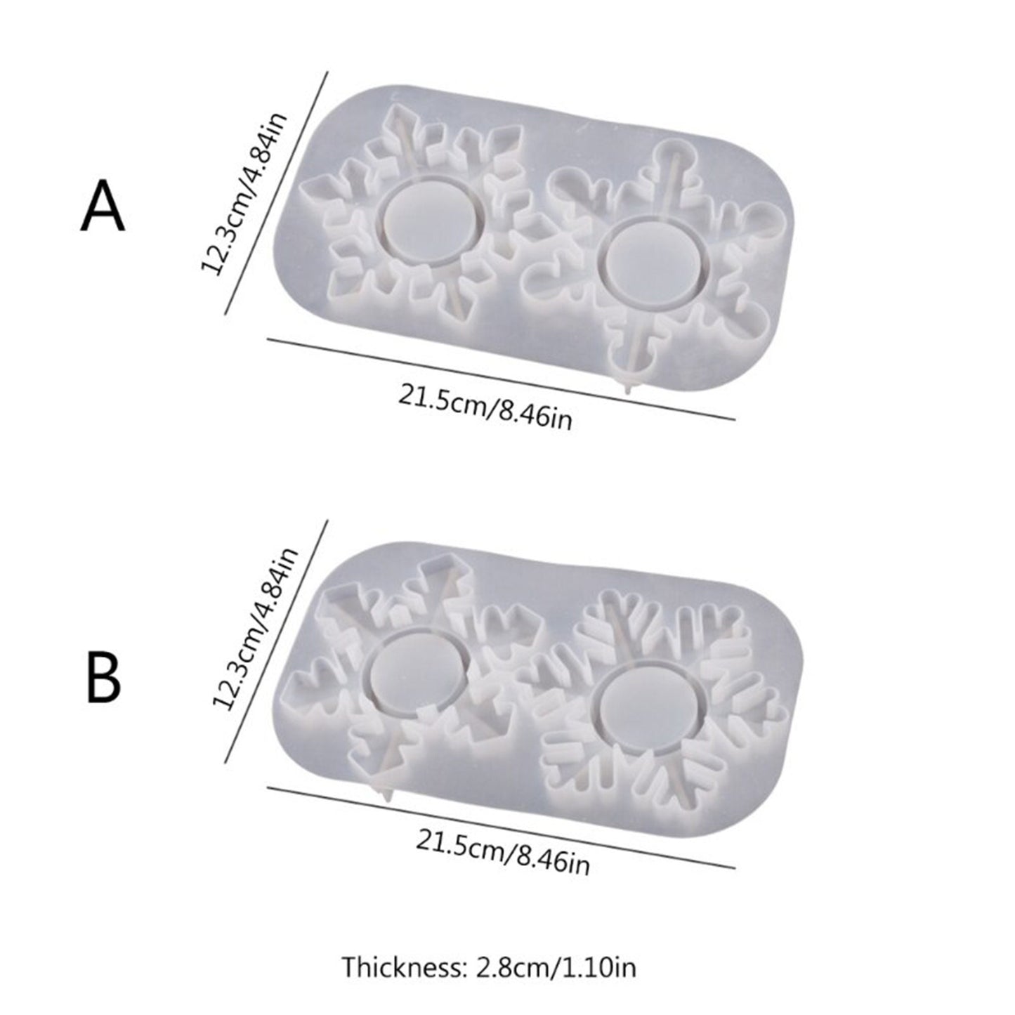 Snowflake Tea Light Holder Silicone Mold, Candle Holder Mould, Tea Light Mould, Winter Tealight Holder Mold, Tealight Mold, Resin Supplies