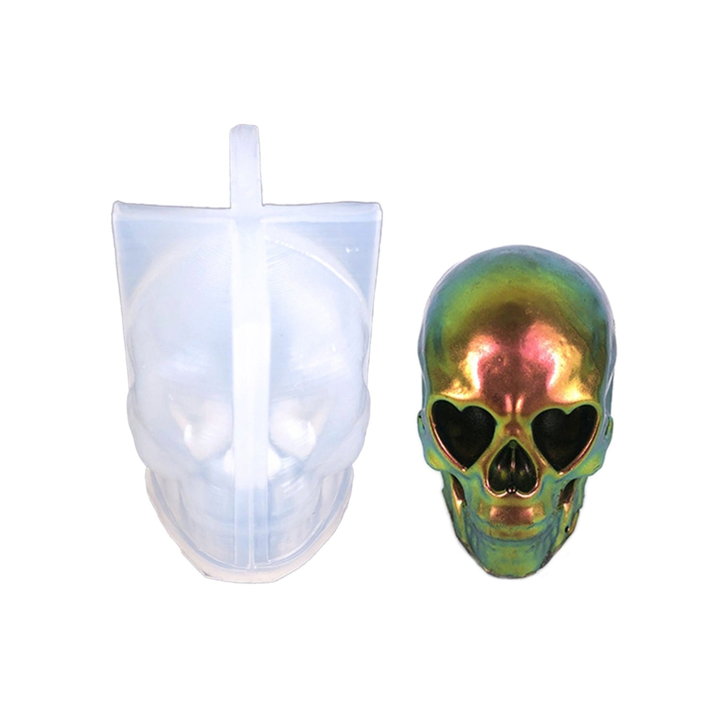 Skull Silicone Mould, Small Skull Epoxy Resin Mold, 3D Skull Pendant Mould, DIY Resin Art, Skeleton Mold, Halloween Mould, Resin Supplies