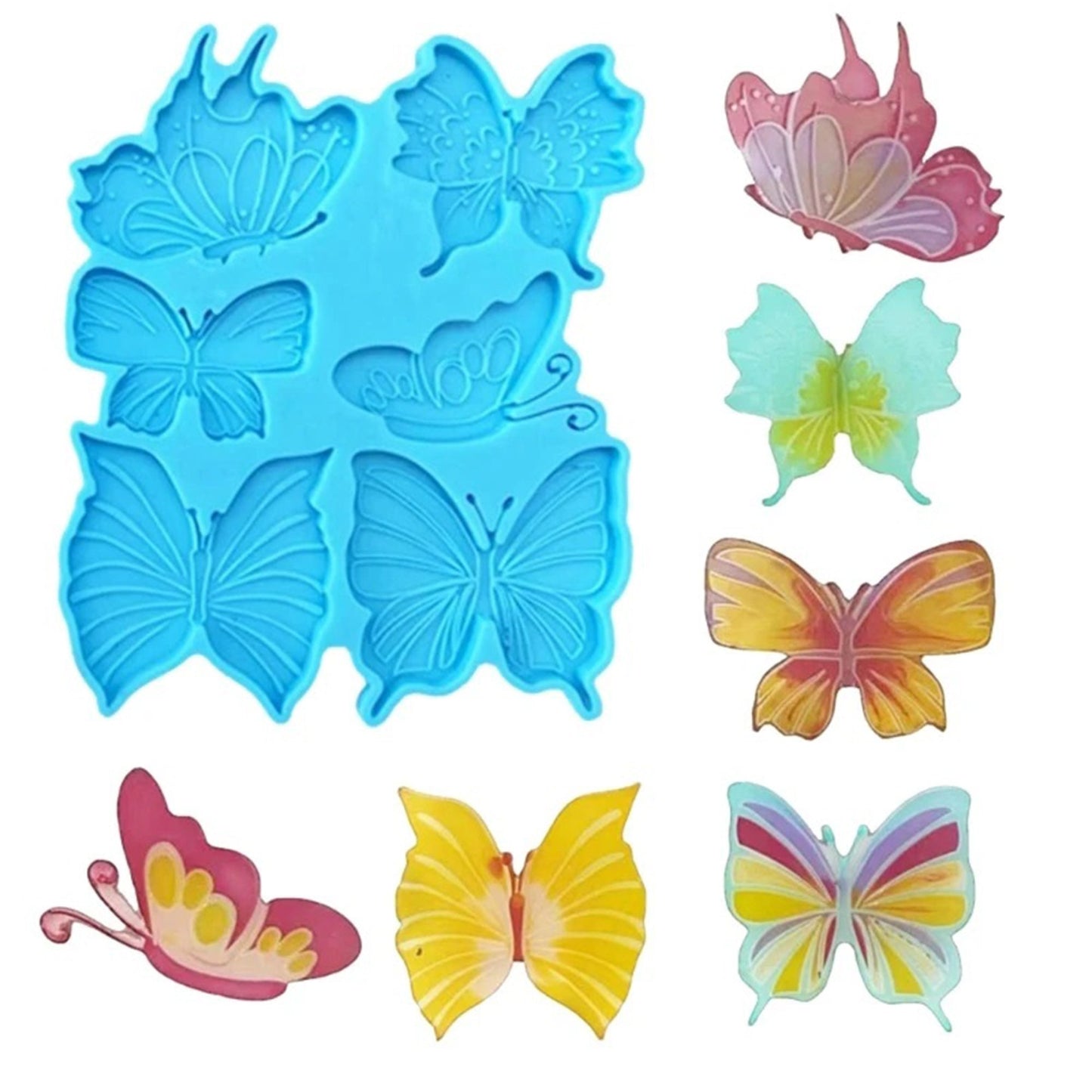 Butterfly Wings Earring Silicone Mould, Butterfly Epoxy Resin Pendant Mold, Wings Jewellery Mould, Butterflies Earring Mold, UV Resin Mold