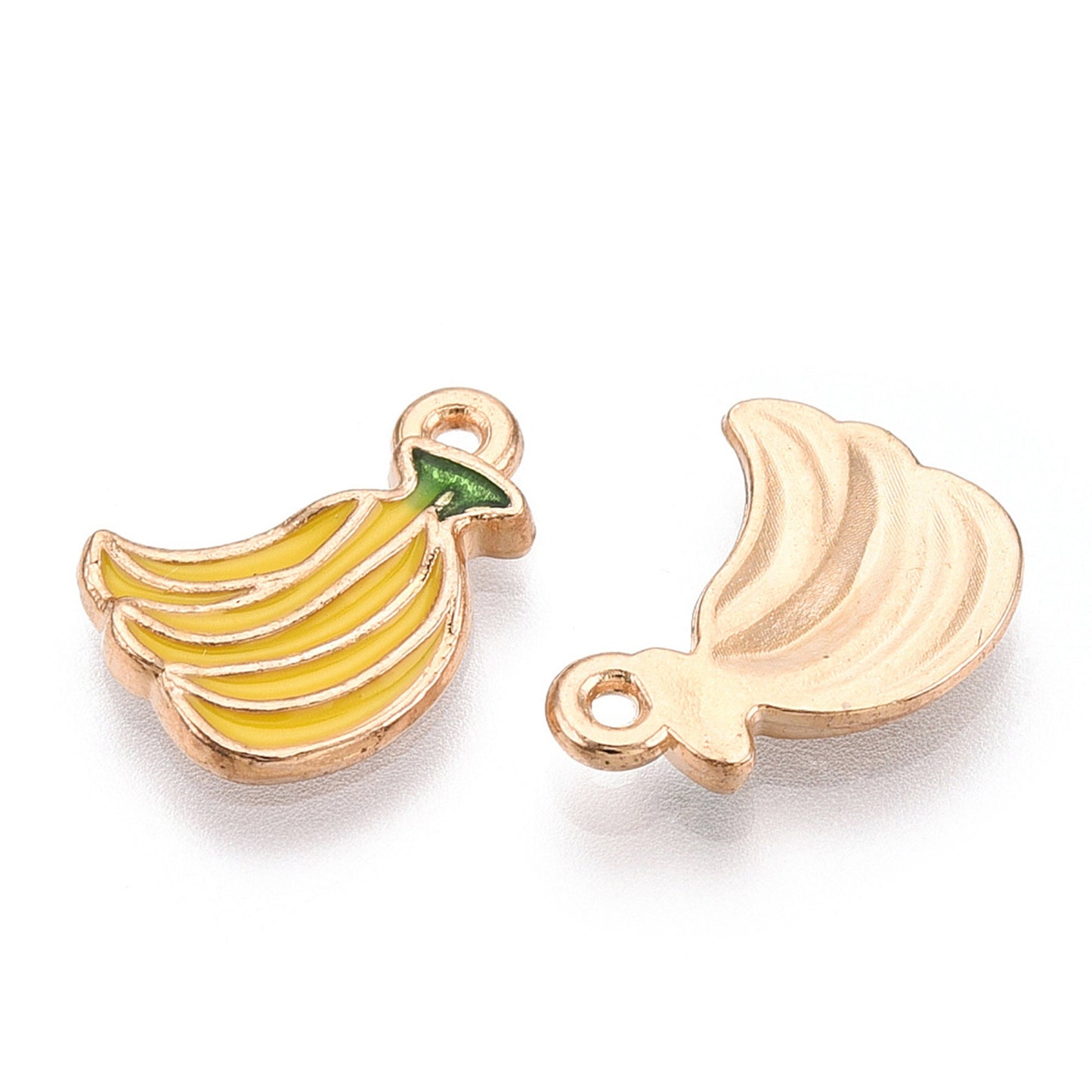 5|10pcs Bananas Enamel Charm Jewellery Pendant, Banana Enamel Charm for Jewelry Making DIY Jewelry Accessories, Bananas Enamel Fruit Charms