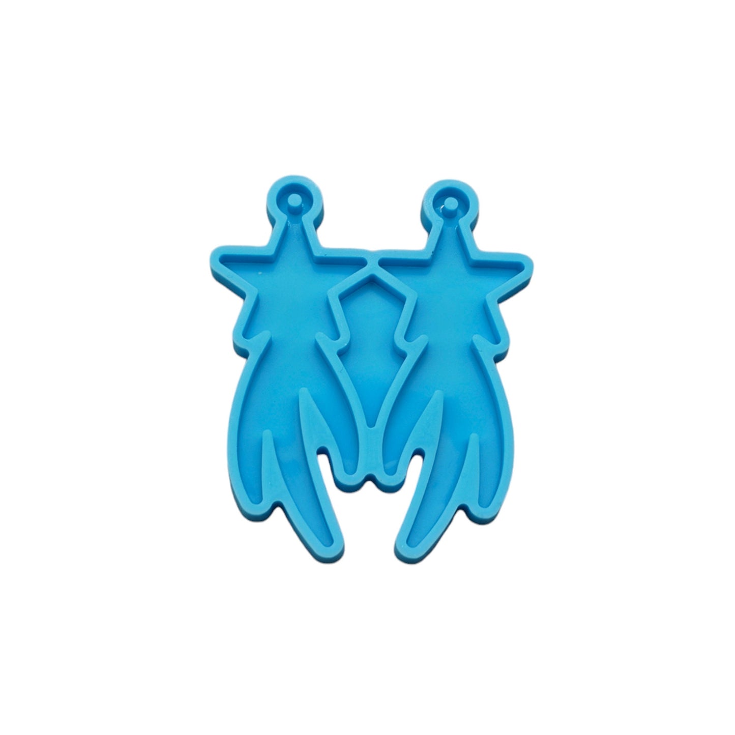 Shooting Star Earrings Mould, Star Statement Earring Silicone Mold, Pendant Epoxy Resin Mould, Jewellery Polymer Clay Tool, UV Resin Mold